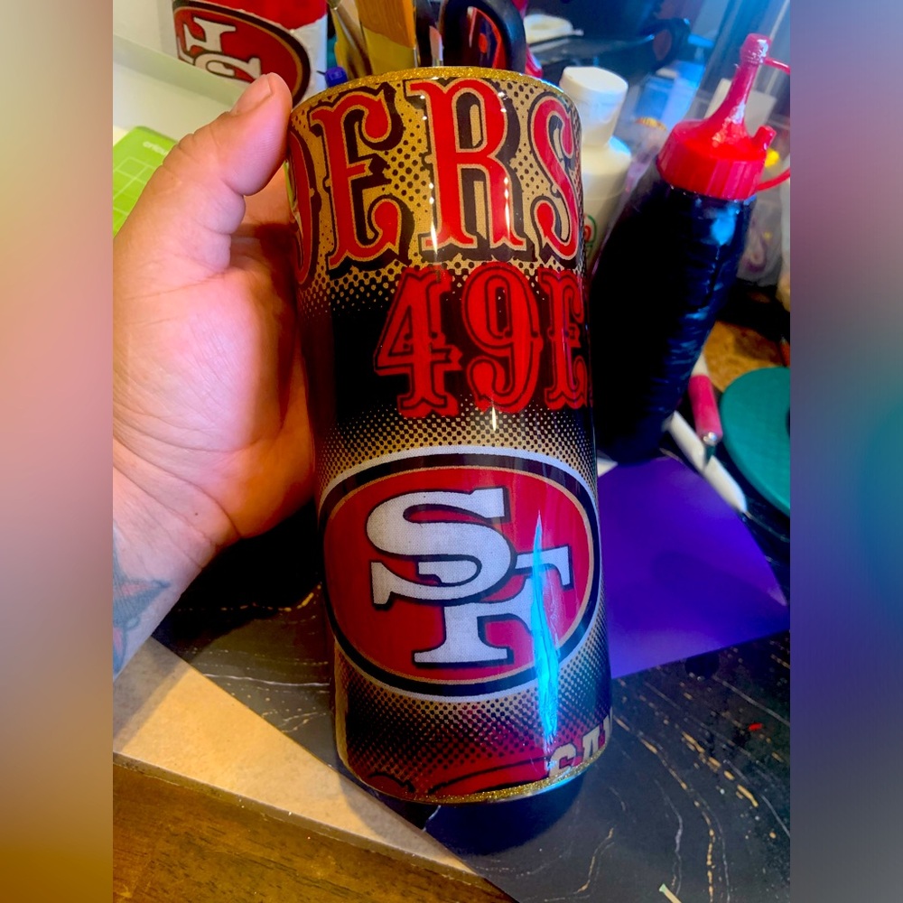 49ers resin 20oz thick Tumbler